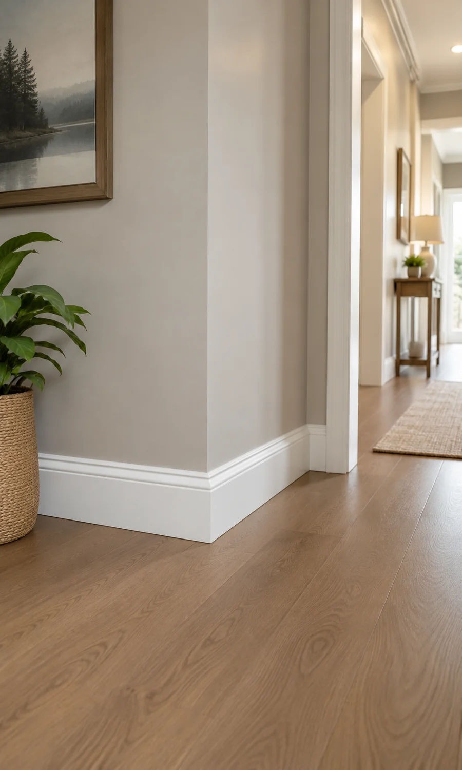Concept example of trim and baseboard refresh